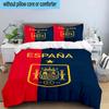 3pcs Spain's Royal Emblem Printed Bedding Set Duvet Cover Closure Includes 1 Duvet Cover & 2 Pillowcases Bedding Sets Home Decor Gifts