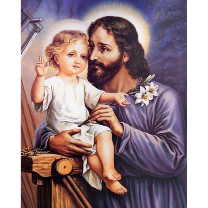 5D Full Drill Diamond Painting Cross Stitich Jesus Kits Art Embroidery Present