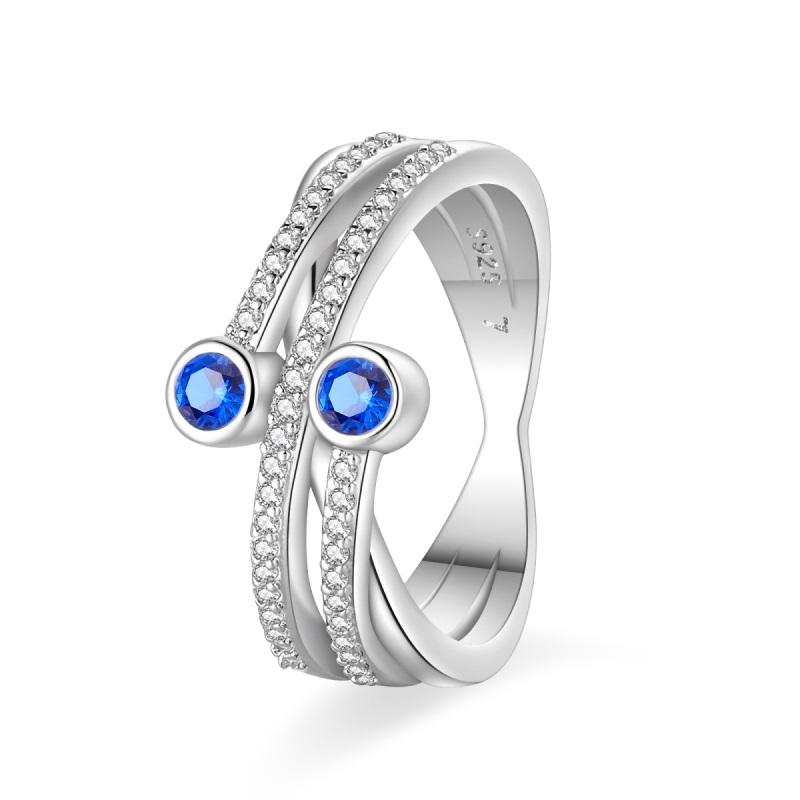 New 100% 925 Silver Fashion Sunflower Sun Moon Wide Rings Classic Heart-Shaped Crown Female Rings Elegant Party Jewelry