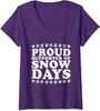 Proud Supporter Of Snow Days Funny Christmas Teacher Ladies' V-Neck Tshirt Unisex T-Shirt
