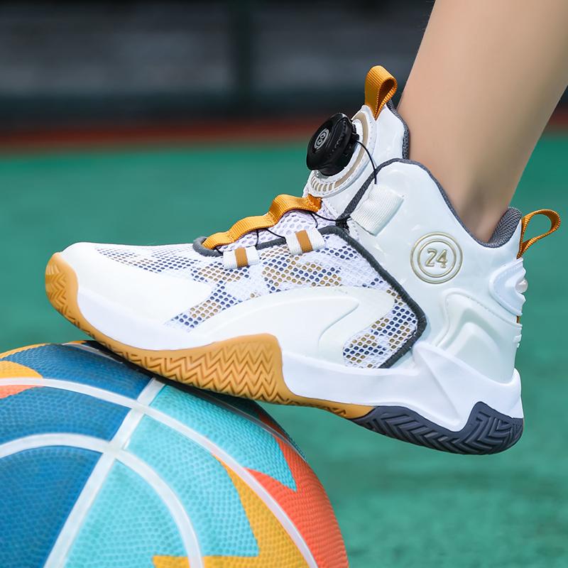 31-42 Kids Lagre Size Convenient and Fashionable Sports and Leisure Shoes High Top Basketball Shoes Sport Shoes