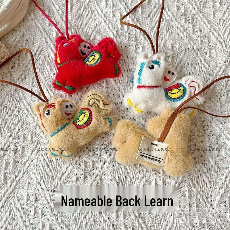 Chinese Style Festive Cartoon Pony Ornament - Year of the Horse Zodiac Pendant, New Year Decoration, Creative Gift