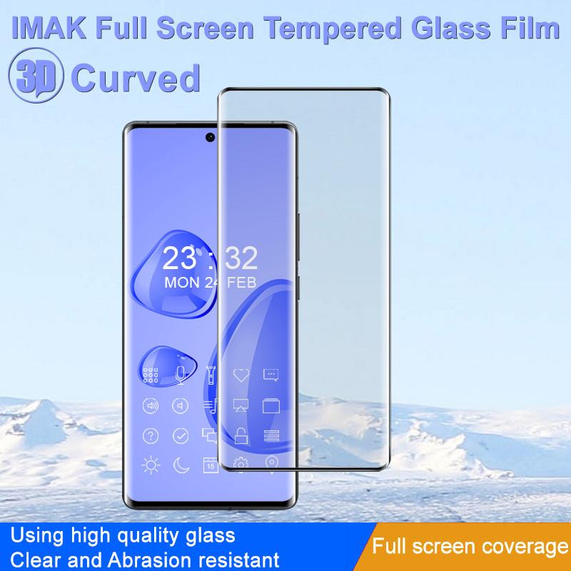 IMAK For Vivo X90s 5G/X90 5G/X90 Pro 5G Anti-explosion 3D Curved Tempered Glass Film Side Glue Ultra Clear Full Coverage Screen Protector