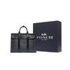 Coach Gotham Monogram Print Detachable Shoulder Strap Large Capacity Coated Canvas And Calfskin Tote Shopping Bag Men Tote Bags C5319-JIO1U