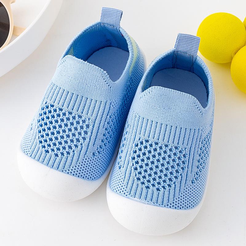 Infant Non-Slip Soft Sole Breathable Sock Shoes, Slip-On First Walkers for Boys and Girls