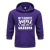 Autumn and Winter My Favorite People Grandpa Printed Hoodie for Men and Women