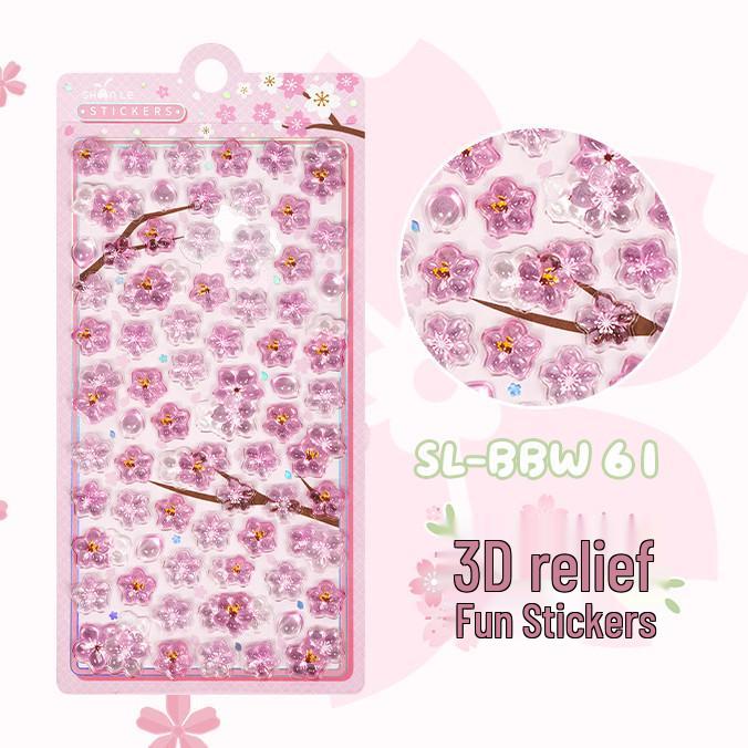 Popular 3D Animal Cartoon Crystal Stickers for Kids' Phone Cases