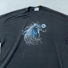 Vintage 80er Pferde Mond Shirt Herren Groß Schwarz Kunst Natur Einzelnaht Hergestellt USA