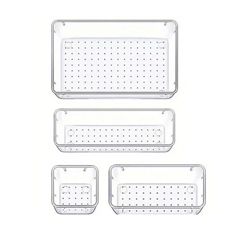 Acrylic Multi-layer Transparent Desktop Organizer with Drawers for Stationery and Makeup