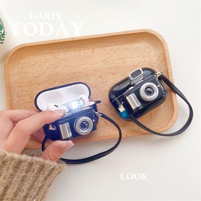 Per AirPods 4 La Fotocamera Può Illuminarsi Cover 3D per Auricolari per Custodia AirPods Pro 2 Custodia per Auricolari per Cover AirPods 3 per Custodia AirPods 2 1