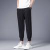 Shirts and Less Clothing, Ice Silk Pants, Men's Summer Thin Drape Leggings, Casual Trousers, Loose Trend Elastic Sweatpants