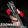 High Strong Power Led Flashlights 1000LM Tactical Torch with Display Light USB C Charging Camping Fishing Defensa Zoom Lantern