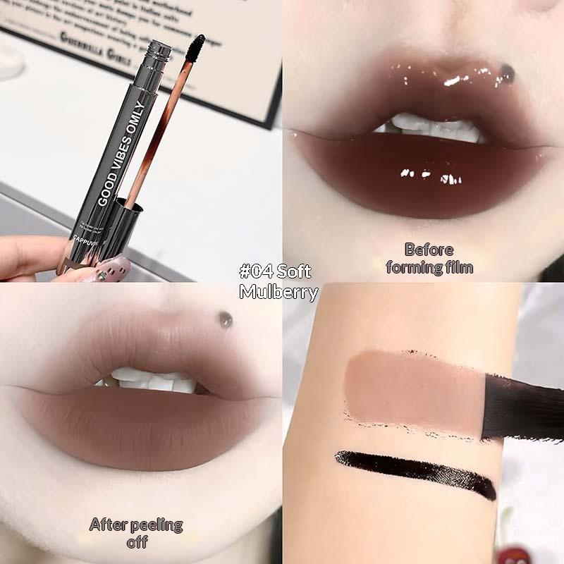 

Cappuvini Lip Stain Tint Peel Off Mocha Brown Makeup Tear-Off Dye Lipstick Waterproof Matte Rose Long Lasting Lip Gloss Cosmetic 4