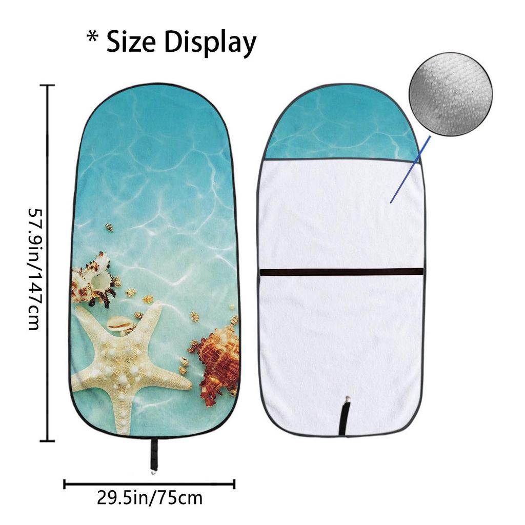 Universal Gym Car Seat Towel Cover - All-Season Front Seat Protector for Workout