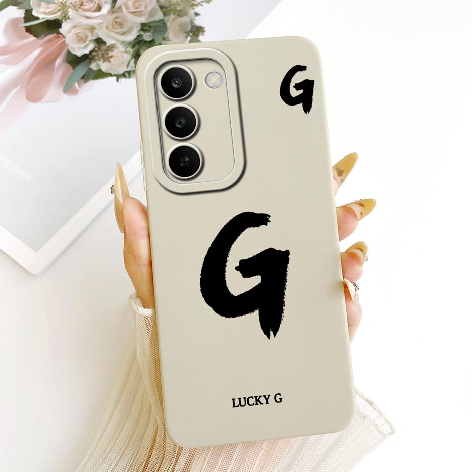 Für Realme P4 Lite 5G Hülle RMX5261 Niedliche Glücksbuchstaben Abdeckung Weiche Silikon Handyhülle Für Realme C83 C 83 RealmeC83 5G Funda Taschen