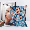 Federa Cuscino Stella del Calcio L-Lionel M-Messi Quadrato Camera da Letto Divano Comfort per il Tempo Libero Cuscino Auto Soggiorno Decorazione per la Casa