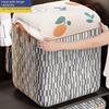 Portable Luggage & Quilt Storage Bag with Dirty Clothes Hamper