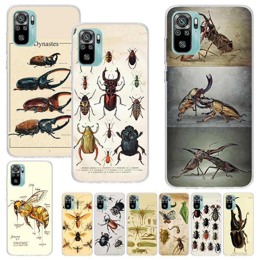 Bugs Bees Scientific Decomposition Print Soft Case for Xiaomi Redmi Note 14 13 14S 12S 11S Phone Shell 10 Pro Plus 11E 11T 12 11