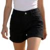 Dámské barevné džíny Stretch Slim Fit Distressed Denim Shorts