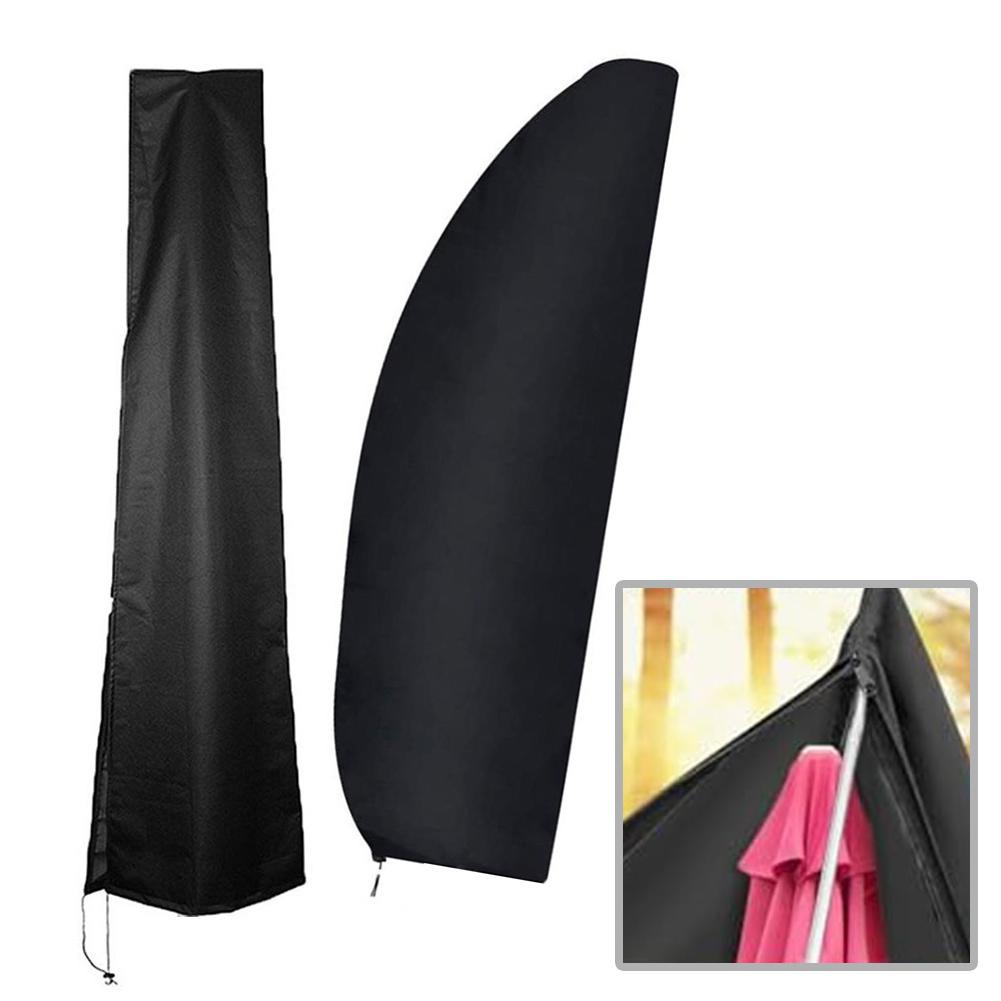 Full Protection Garden Garden Umbrella Cover UV Protection Windproof Design 420D Oxford Fabric Double Bound Edges