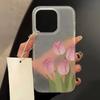 Botanical Holographic Floral Clear Phone Case For iPhone 17 Air 16 15 13 12 11 Pro Max Pro Plus Soft Protective Funda Cover