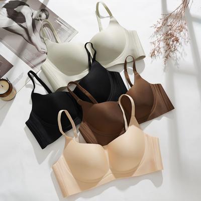 Naadloze Dunne Slankmakende Ondergoed BH voor Vrouwen met Kleine Borsten Push-up en Anti-doorzakking Ondersteuning Zonder Stalen Ring BH