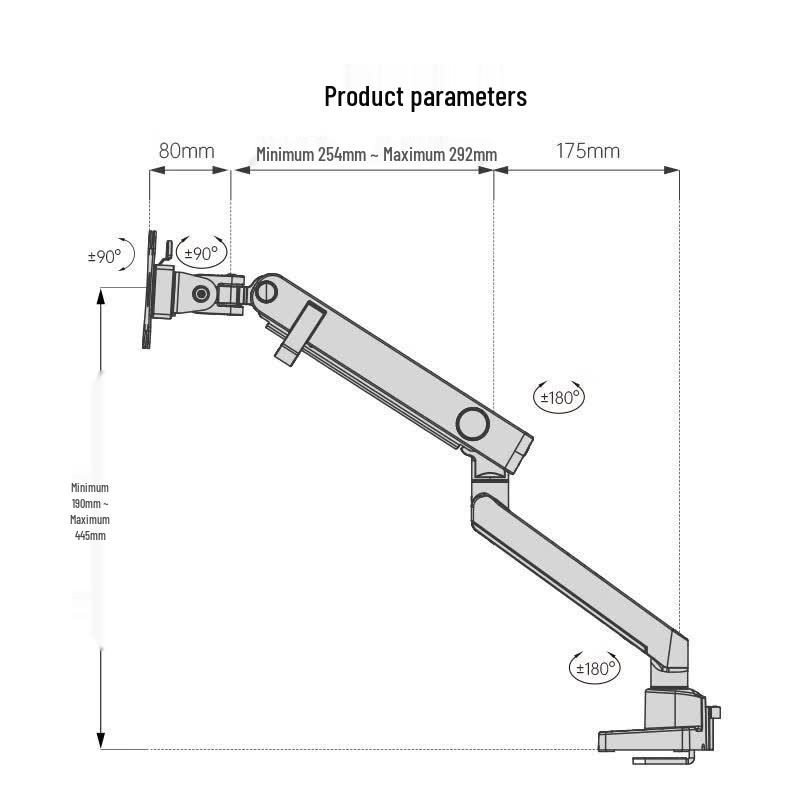 Brateck E500 Series Mechanical Monitor Arm