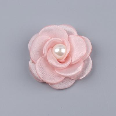 1Pc 5Cm Mesh Gauze Flowers For Diy Wedding Party Decorations Floral Wreath Scrapbook Craft/ 3D Fabric Flowers