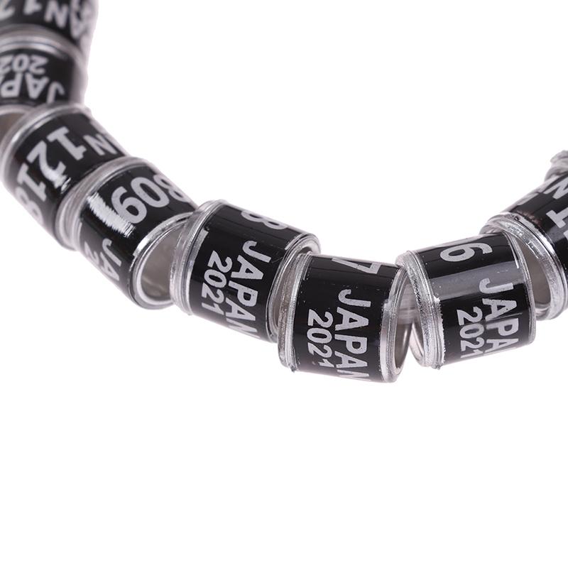 20 Pcs Pigeon Foot Ring With Word Earrings 2021 Multicolor Bird Tools