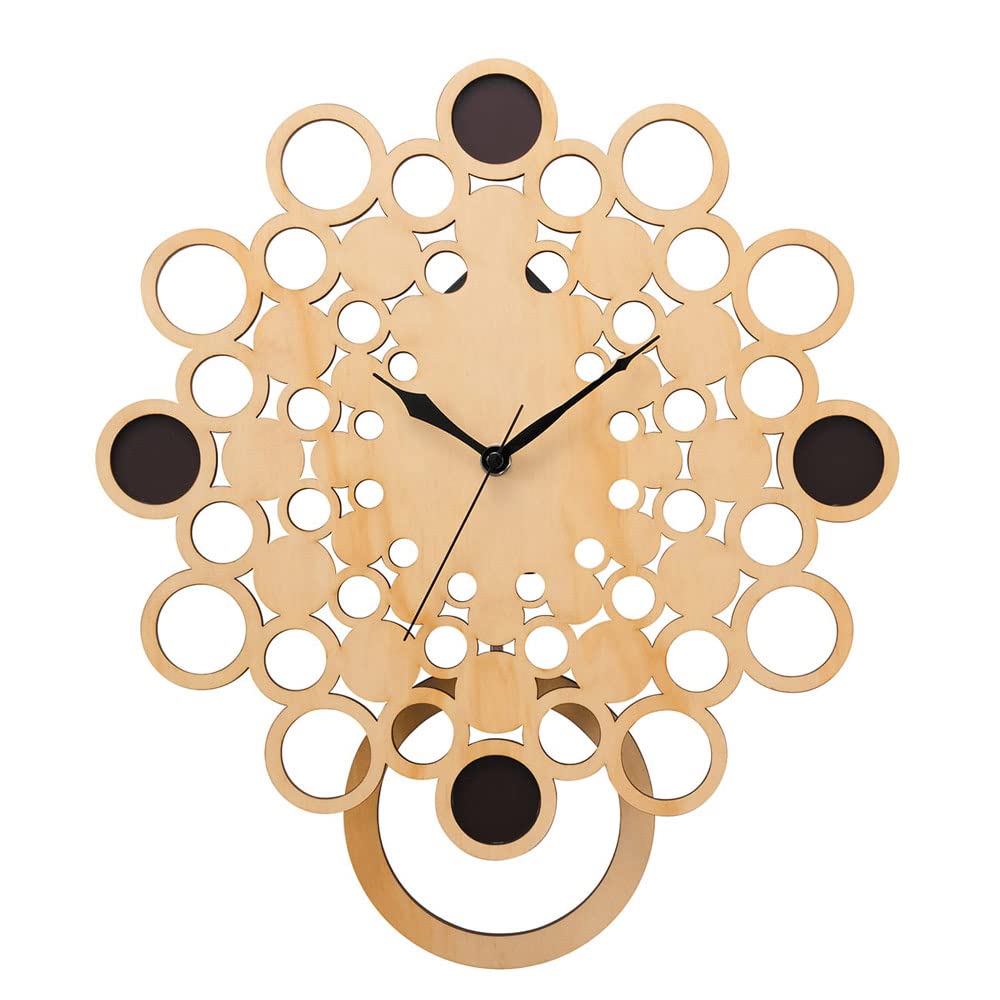 Wooden pendulum clock "Dot"