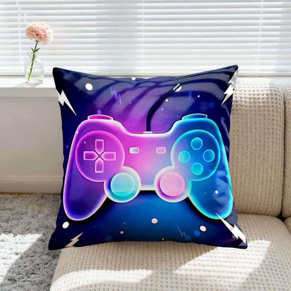 Pillow Covers Decorative Sofa Cushions Fun Gamer 1Pc Cushion Cover Room Decorating Items Interior Decoration Personalized Gifts