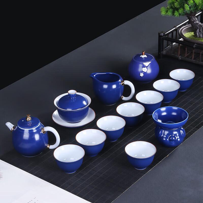 Lucky Ox Ceramic Kung Fu Tea Set