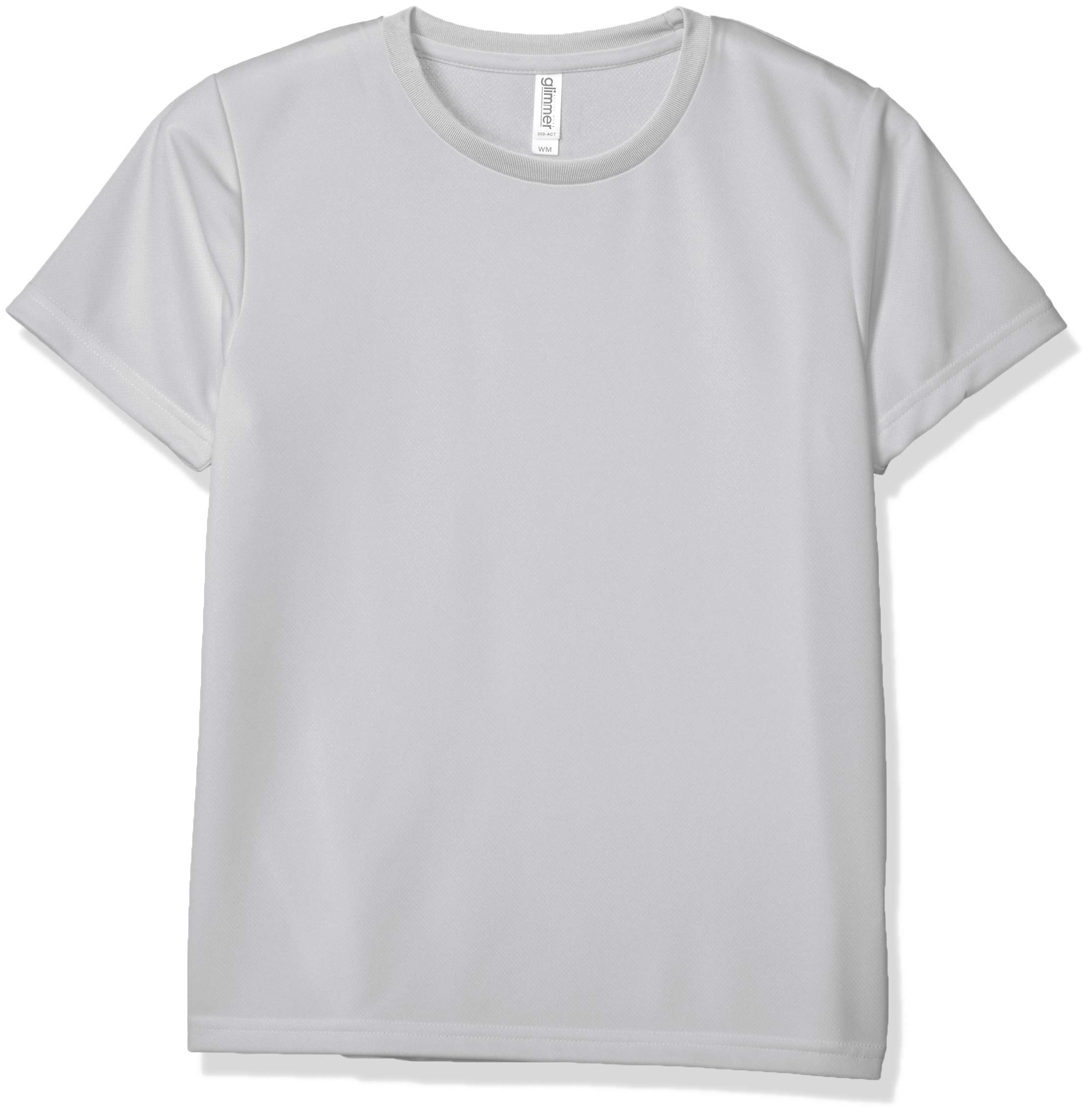 Dry Silver Gray L [Glimmer] Short-sleeved 4.4oz T-shirt [UV Protection]