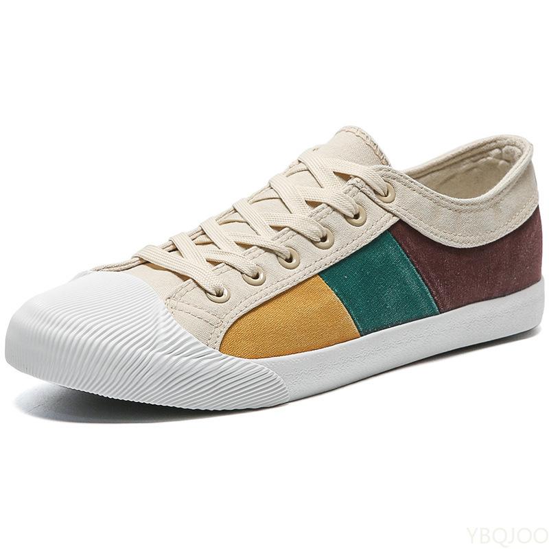 Spring and autumn casual shoes men fashion breathable walking flat shoes men's color matching sneakers men's 2024 tennis shoes