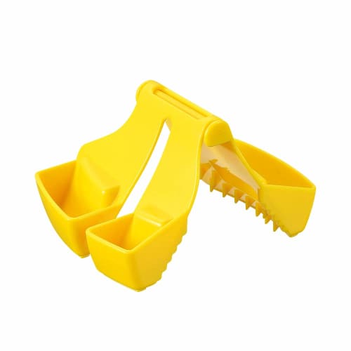 Shimomura Kougyou Full Veggie Smile Vegetable Holder, Made in Japan, Dishwasher Safe, FVS-611, Made in Tsubame-Sanjo, Niigata, Yellow, 82 x 65 x 88mm