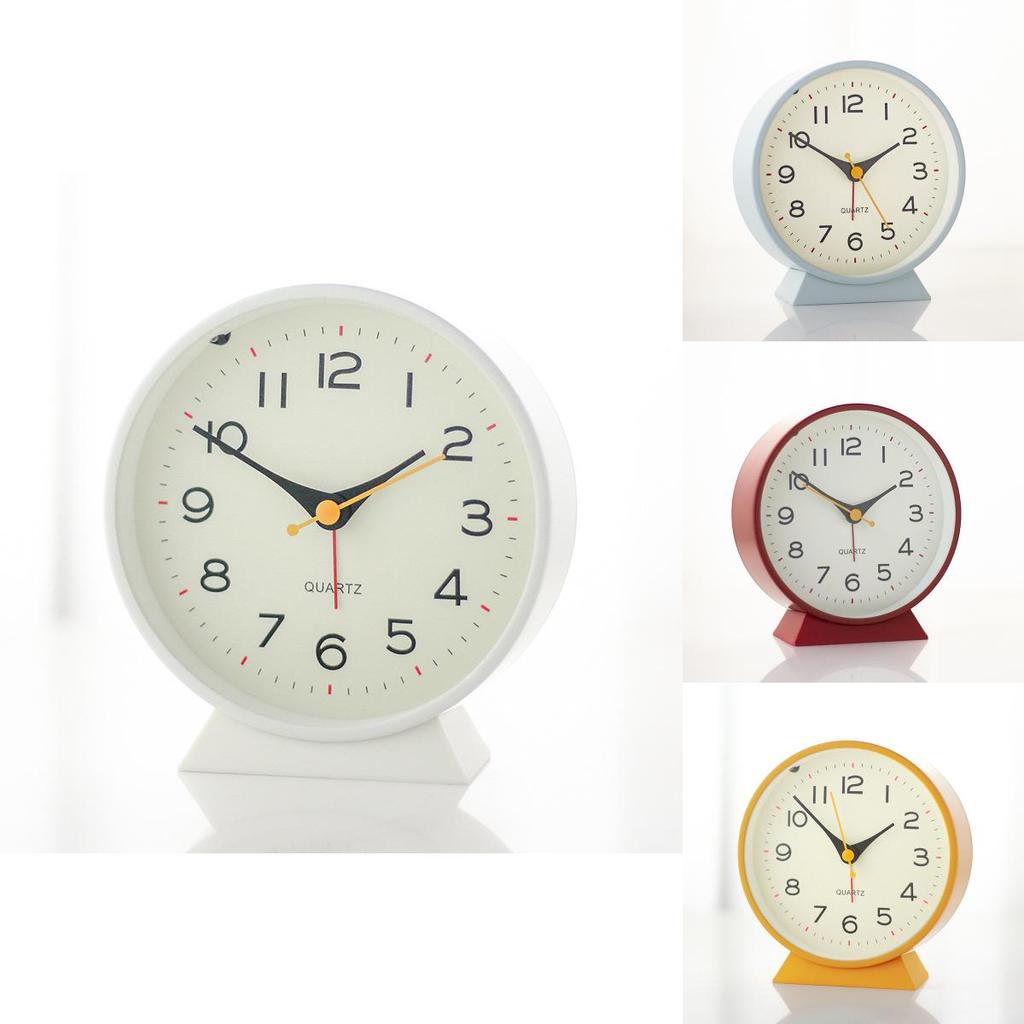 Moderne minimalistische Kinderweckeruhr mit Nachtlicht und stillem Alarm für Schlafzimmerdekoration