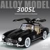 1/24 Benzs 300SL Alloy Car Model Diecasts Metal Toy Classic Vehicles Car Model Simulation Sound Light Collection Childrens Gifts