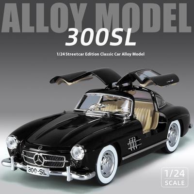 1/24 Benzs 300SL Legierung Auto Modell Diecasts Metall Spielzeug Klassische Fahrzeuge Auto Modell Simulation Sound Licht Sammlung Kinderspielzeug Geschenke