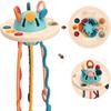Baby Montessori Sensory Development Educational Toys Pull String Finger Grasp Training Early Learning Toy Teething BPA Free 1-3Y
