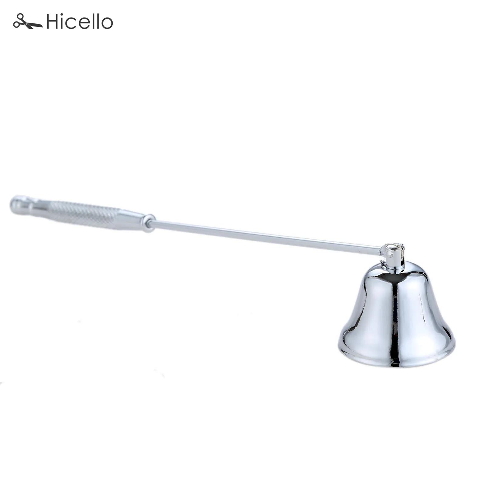 

Candle Snuffer Stainless Steel Smokeless Candles Wick Bell snuffer Put Off flame Tool Cutter Black Gold Rose Silver Decoration срібний