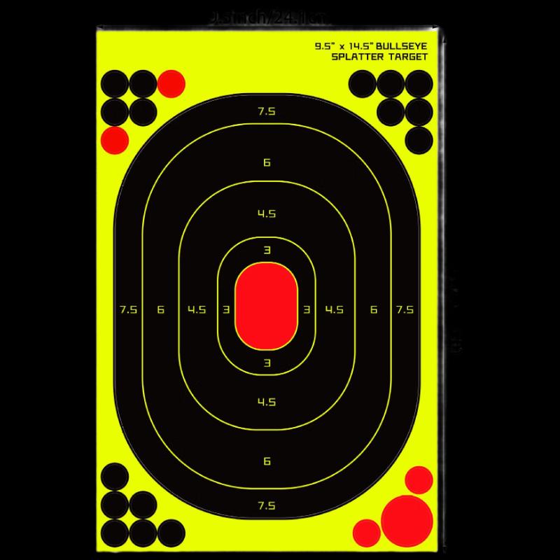 Brangdy Fluorescent Yellow Splash Target Stickers