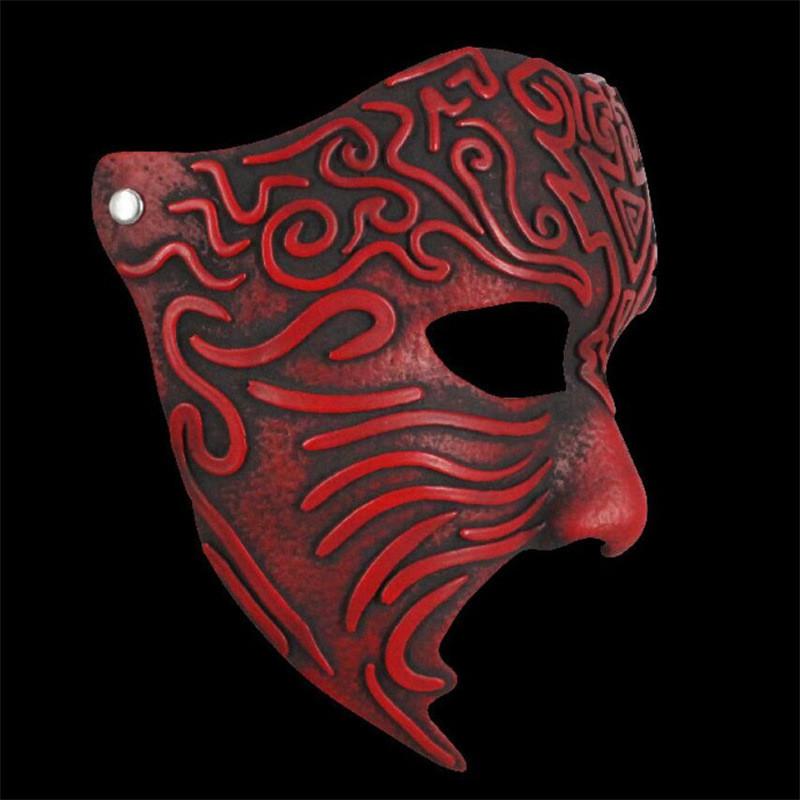 Pattern Ancient Geometric Resin Mask Role Playing For Christmas Halloween And