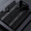 Men's Short Sleeve Stand Collar Business Shirt