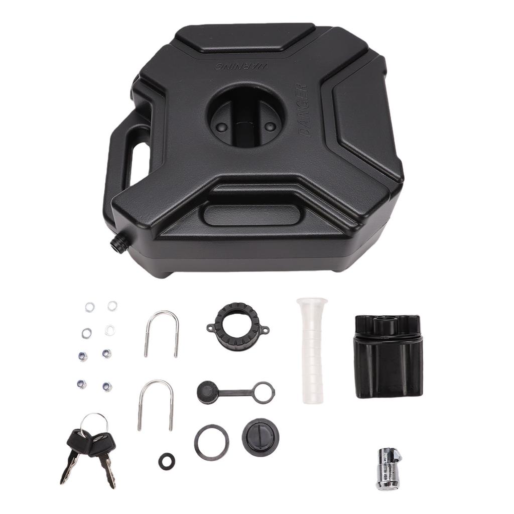 Tank with Locking Mounting Bracket 5L Lockable Secure Mounting System Container Box Universal for Motorcycle Car SUV ATV