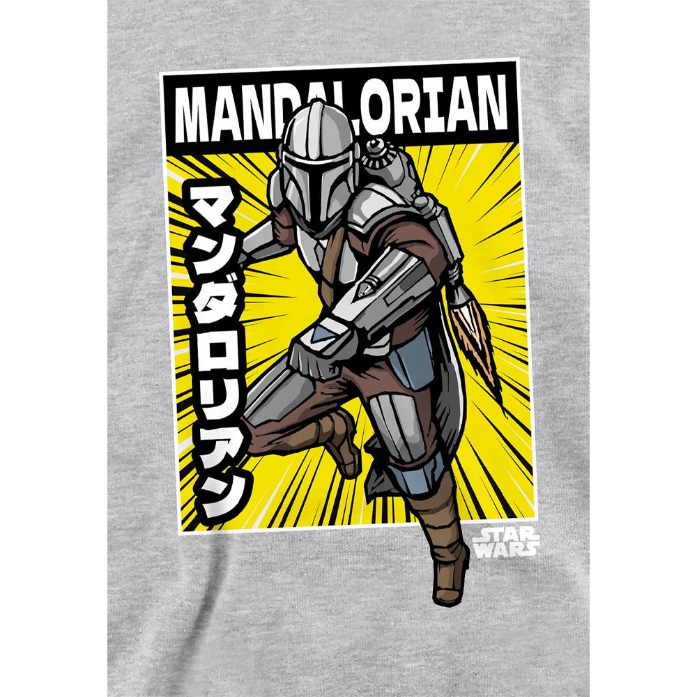 Star Wars The Mandalorian Childrens/Kids Comic Book Pose Hoodie