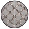 VidaXL Tapis d'extérieur marron Ø120 cm PP, tapis de jardin, tapis de sol, moquette de sol, carpette, tapis de patio 368478