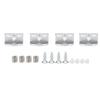 Aluminum Glass Clamp Holder Arc Bracket Adjustable Bracket Glass Clamp Bracket Heavy Duty Half Round Glass Clamp Clip Home Use