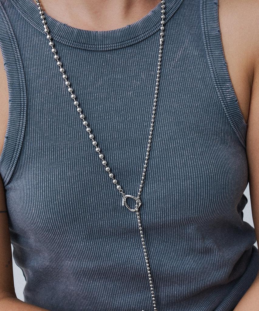 Scaletto Rs006 Long Multi Ball Chain Necklace