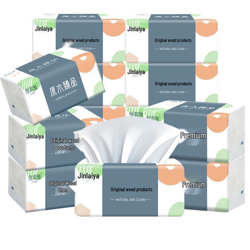 Pull-Out Tissue Box: 420-Sheet, 30 Large Packs - Wet-Strength Toilet & Facial Tissue