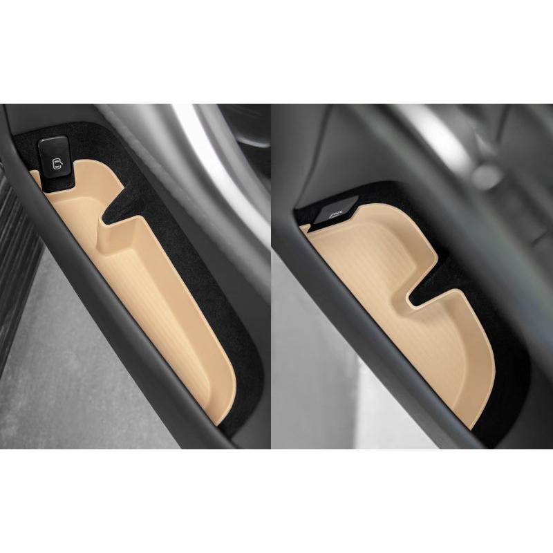 

Для BYD Leopard 8 Denza B8 2025+ Автомобильная дверь Всеобъемлющий ящик для хранения Силиконовый коврик для хранения в дверном слоте Внутренние автомобильные аксессуары бежевый